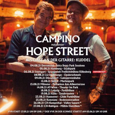 Campino prsentiert Hope Street Sommer 2021