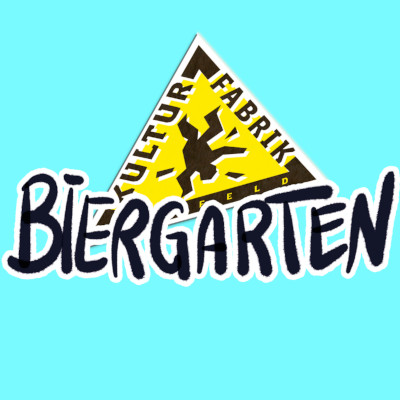 Kulturfabrik Krefeld: Biergarten Logo